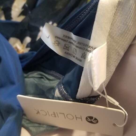 Holipick Women 1 Piece Swim Dress Underwire Swimsuits Push Up Tankini Ha… LARGE - Picture 6 of 8